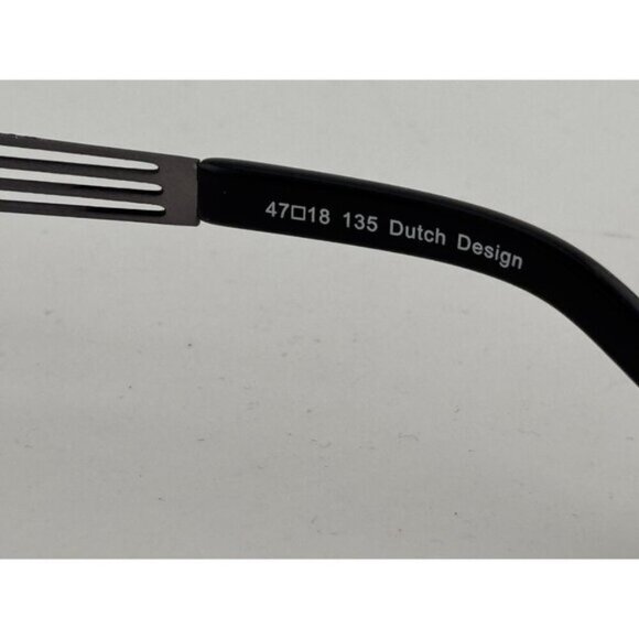 Fusion - 47-18-135 F328 COL1 Black & Silver Geometric Rectangle Glasses Frames - Picture 7 of 8